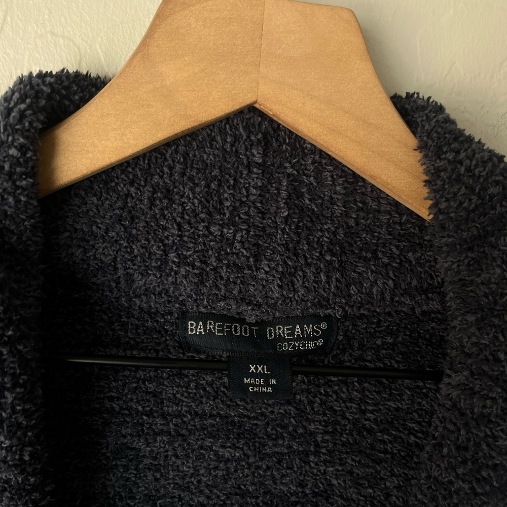 Barefoot dreams Shawl Collar Cardigan sweater Pacific blue - Picture 8 of 13